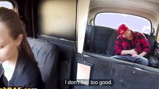 Euro cabbie sucks and tugs long dick before fuck