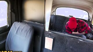 Euro cabbie sucks and tugs long dick before fuck