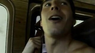 2 hitchhiking blonde honeys share studs dick