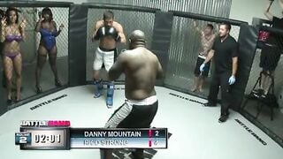 Cutie big tit dark haired Isis fucking with the battle bang champ