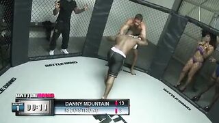 Cutie big tit dark haired Isis fucking with the battle bang champ