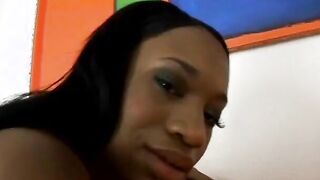 Ebony whore into pantyhose Enjoying rough penis
