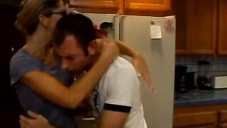 Bimbo gets cummed on face after blowing and ride