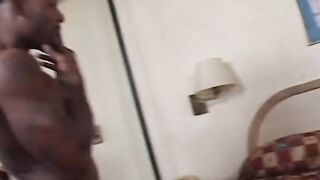 Fat vagina african bitch blows and fucks a juicy dong rough