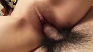 Japanese Aiko gets banged! into her sexy holes by a huge dick