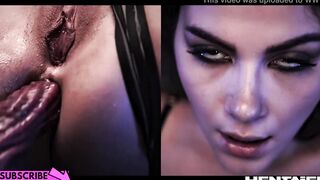 Young Chicks filled up with ton of Cum by Alien Monsters - Real Life Animated compilation