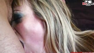 Inked thot with long natural boobies during anal sex