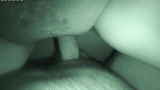 Remove a condom with my mistress and cum deep in her - night vision sex - Milky Mari