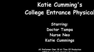 Katie Cummings Gets Freshman Gyno Exam For School By Doctor Tampa & Male Nurse Neo On Concealed Cameras @ GirlsGoneGynoCom