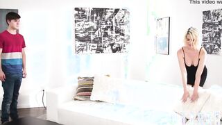 Hottie Stepmom Kit Mercer Give Sex Tips To Her Stepson