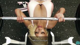 BEING A DIK #160 • Lifting weights with a big tit babe