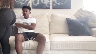 Ms Lovely Called Lil d to Netflix Chill & Drop off some big black cock pt one
