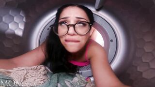 MOMxxx Masturbating milf Julia De Lucia caught and creampied