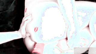 Anal sex toy strokes