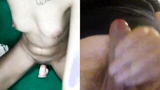 SirCumAlotInU and KinkyAsian4U having a Skype met
