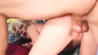 Horny blonde Hot takes hardcore pounding from mature man