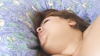 Long breasts old is hardcore screwed with 2 juicy cocks