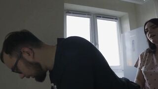 The next door roughly fucks the bro, he finished off