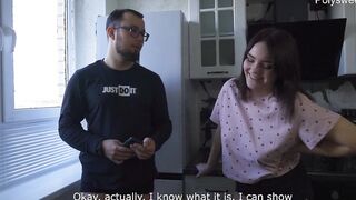 The next door roughly fucks the bro, he finished off