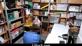 Teenie Filmed Stealing inside CCTV Camera and Complies With Cop
