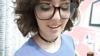 Vulgar Stepsister Leana Lovings Wants her Bros Penis Badly