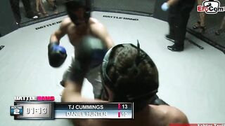 Slim blonde hoe with tiny melons anal plowed into a boxing ring
