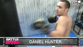 Slim blonde hoe with tiny melons anal plowed into a boxing ring