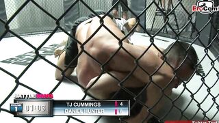 Slim blonde hoe with tiny melons anal plowed into a boxing ring