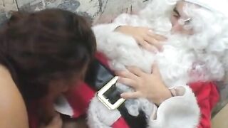See santa claus come by for a nice blow job