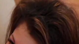 Dick sucking off dark hair riding a dick and gets her vagina licked