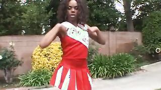 African cheerleader getting nailed