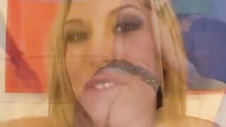 goddess blonde blows 3 ebony dicks at once and gets drilled