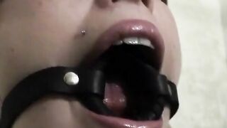 Sexual skank plays with her dominant GF