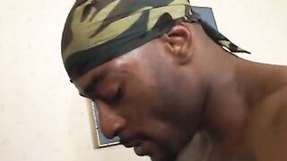 Huge ass african Girl gets her butt fucked by a ebony pole
