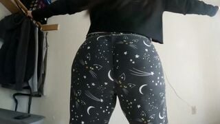 Cougar Twerking Her Fat Booty Wedgie