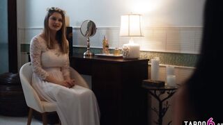 Long titties unhappy young bride Bunny Colby lesbo sex with eighteen Alex Coal