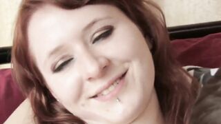 Russian dark haired eighteen Ivy wants penis into her mouth and snatch