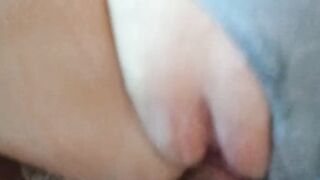 rubbing cunt, hand job and cum on her panties