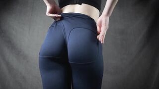 Fitness Butt Into Tight Pants Bdsm