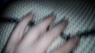 Boned and cum on her panty vagina when she masturbating