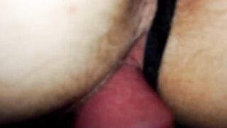 Boned and cum on her panty vagina when she masturbating