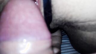 Boned and cum on her panty vagina when she masturbating