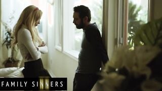 Hard Sex Between Stepsiblings Blonde Hot (Aiden Ashley, Tommy Pistol) - Family Sinners