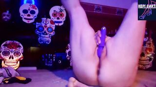Nylon Calf bdsm Toy suck and banged
