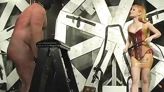 2 Dom amuse themselves by whipping and paddling