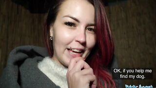 Outdoor Agent Babe Dog Owner Seeks Help but Gets Boned Rough
