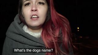 Outdoor Agent Babe Dog Owner Seeks Help but Gets Boned Rough