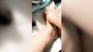 Lubing up my foot just for you