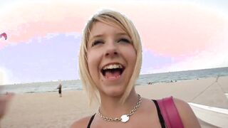 Big Tit 19 yo Taylor blows and fucks penis for cummed