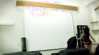 Dyke Jenni Lee fucks with a hot vibrator with Faye Runaway